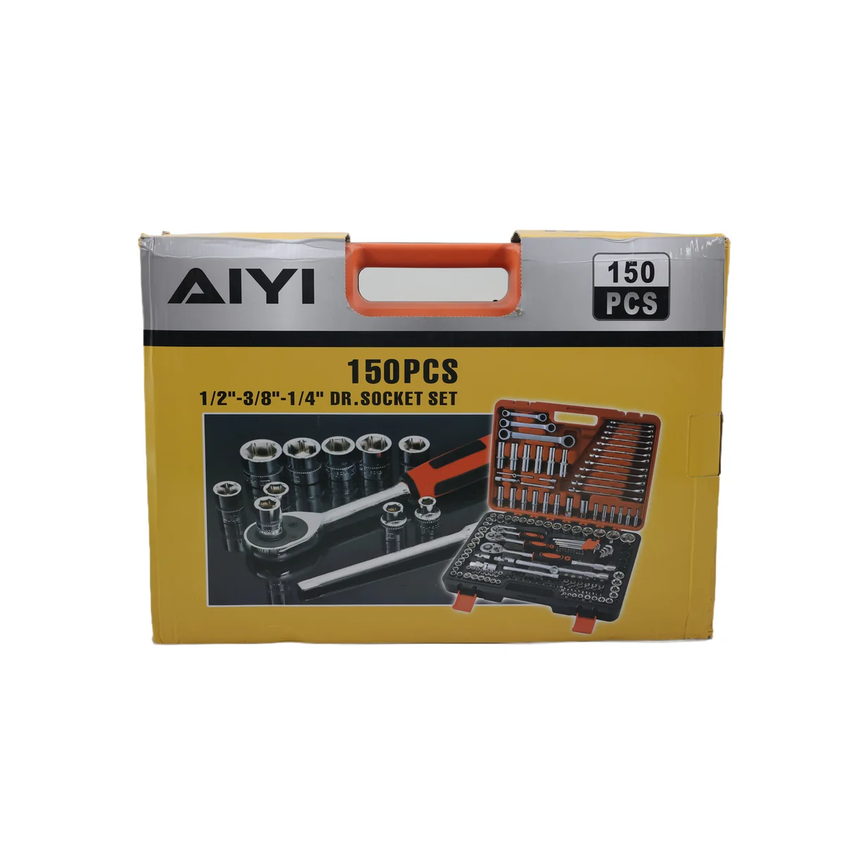 AIYI Socket Set 150 Pcs 1/2 and 1/4