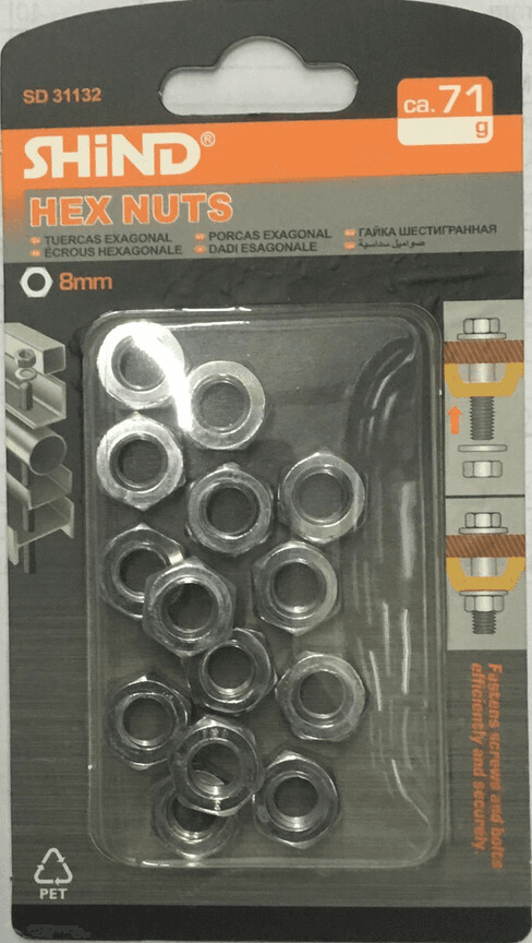 Shind Hex Nuts