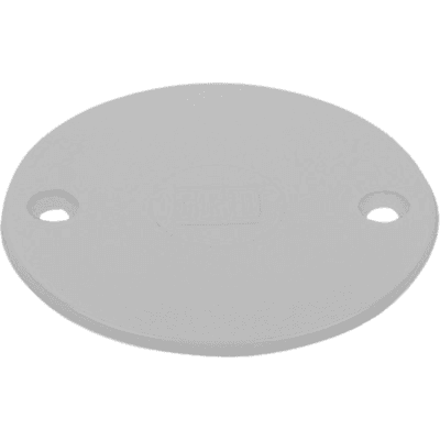 PVC Round LIDs 100's Packet With 2 Screws