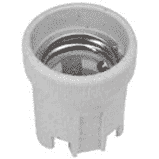 Lamp Holder Porcelain ES Un-Skirted E27