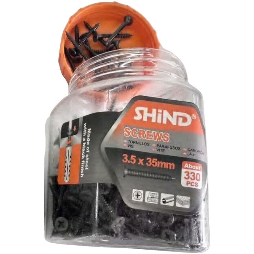 Shind Chip Screws Jar Balck 3.5mm