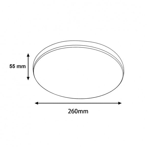 DrLight 3 Proof Ceiling Light 36W Moisture, Dust and Insect Proof- 26cm