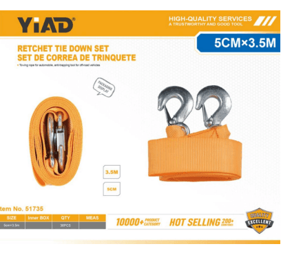 Yiad Ratchet Tie Down 5cm x 3.5m