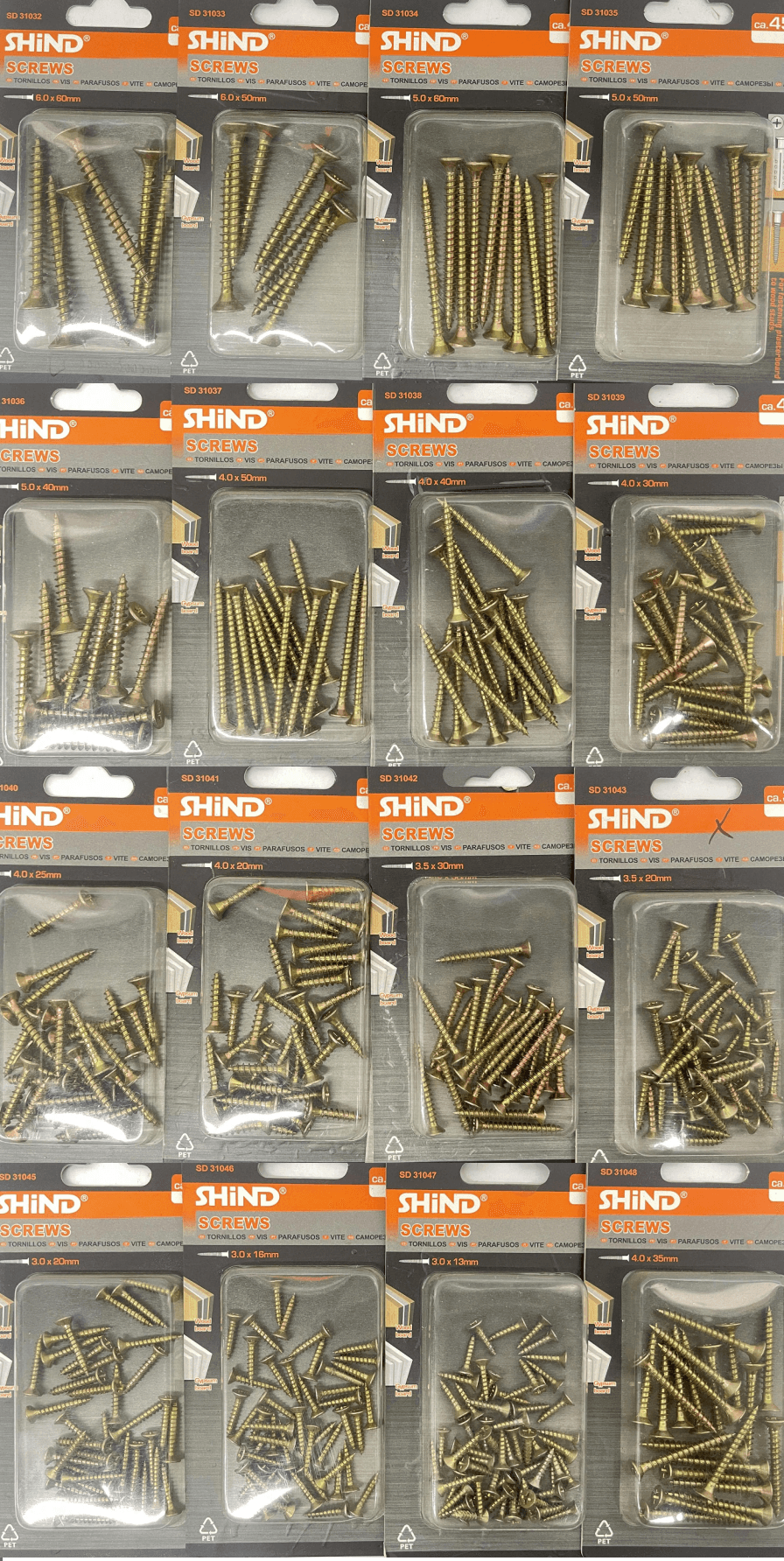 Shind Pozi Screws