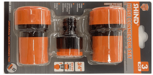 Shind Hose Connector set 3 Pec 3/4" SD33041