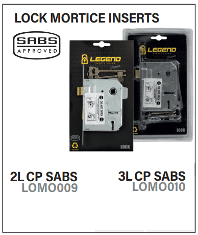 Legend Mortice Cylinder Gate Lock