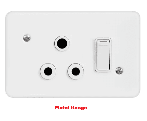 Redisson Wall Switch Socket Metal / Steel Single 4x2