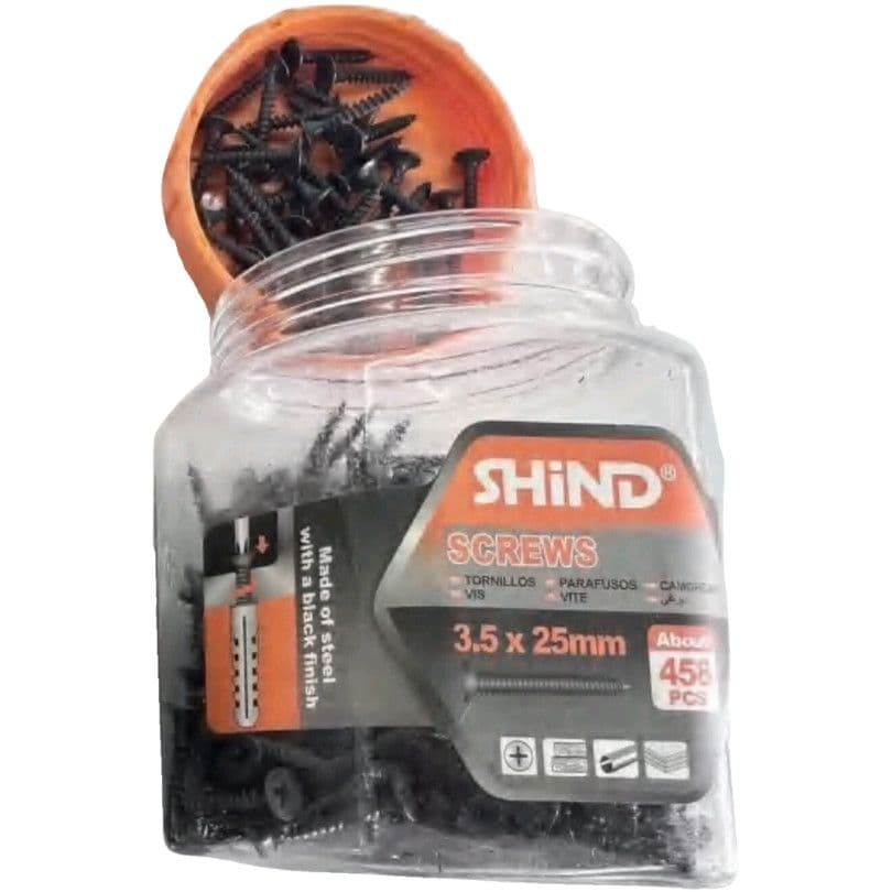 Shind Chip Screws Jar Balck 3.5mm