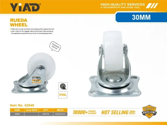 YIAD Wheel Swivel Caster White