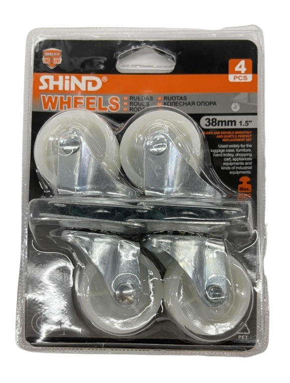 Shind Wheel 38mm-1.5"  Pack 4's