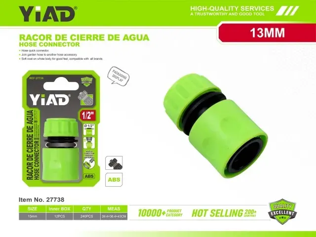 Yiad 13mm(1/2 Inch) Hose Connector YD27738
